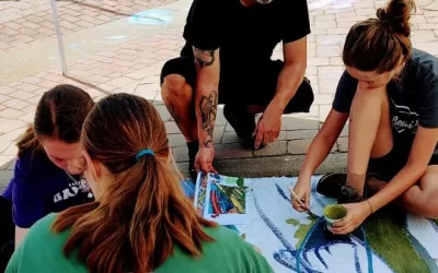 Artist Rudy Mendez Mentors Ashe County Students at the Colorful Impact Summer Camp